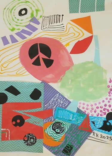 Collages getiteld "Ronaldk04" door Ronnie Kolner, Origineel Kunstwerk, Collages