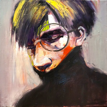 绘画 标题为“The stranger's face…” 由Gennadiy V. Ivanov, 原创艺术品, 油