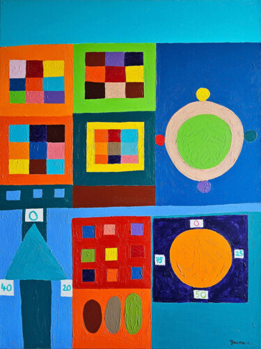 Peinture intitulée "Toile Joie" par Guillaume Chocu (YAUME-C), Œuvre d'art originale, Acrylique Monté sur Châssis en bois
