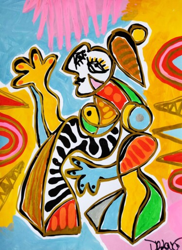 Pintura intitulada "Woman" por Dr. Love, Obras de arte originais, Acrílico