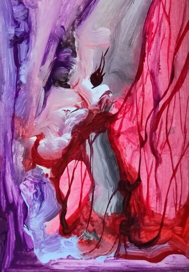 Peinture intitulée "In your veins" par Milto Sideris, Œuvre d'art originale, Acrylique