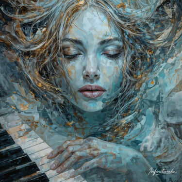 The Silent Sonata Arts numériques intitulée "The Silent Sonata" par Infinitwake, Œuvre d'art originale, Travail numérique 2D Monté sur artwork…