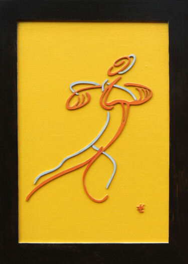 Peinture intitulée "Danseurs première e…" par Laurent Lopez Le Nébleu, Œuvre d'art originale, Acrylique Monté sur Panneau de…