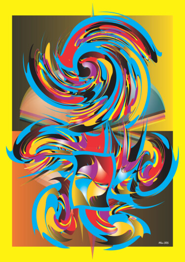 Digitale Kunst getiteld "45314062025" door Reinhard Heydrich Allan De Souza Santos, Origineel Kunstwerk, Digitaal Schilderwe…