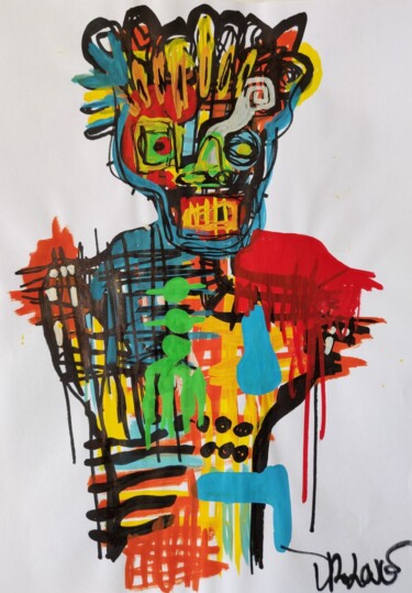 绘画 标题为“The man ( Artist's…” 由Dr. Love, 原创艺术品, 丙烯