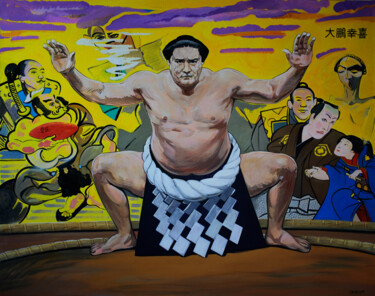 Peinture intitulée "Taihō Kōki" par Orest Hrytsak, Œuvre d'art originale, Acrylique Monté sur Châssis en bois