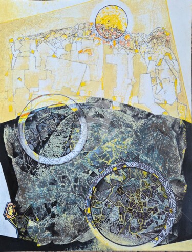 Peinture intitulée "AUM3" par Mariekverbois, Œuvre d'art originale, Acrylique