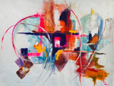 Pittura intitolato "FOCUS XXL" da Francoise Leblanc, Opera d'arte originale, Acrilico