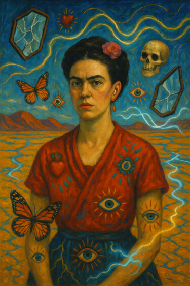 L’occhio interiore di Frida Digital Arts titled "L’occhio interiore…" by Giuseppe Cristadoro, Original Artwork, AI generated image
