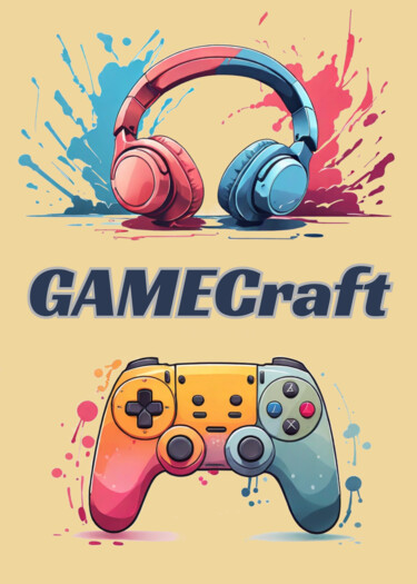 GameCraft: Gaming Headset and Controller Art Arts numériques intitulée "GameCraft: Gaming H…" par Cold Wild, Œuvre d'art originale, Image générée par l'IA