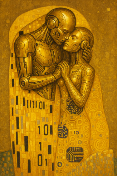 Klimt 3000 Digital Arts titled "Klimt 3000" by Giuseppe Cristadoro, Original Artwork, AI generated image