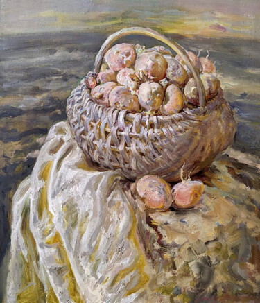 绘画 标题为“Earthly” 由Leonid Pavlenko, 原创艺术品, 油 安装在木质担架架上