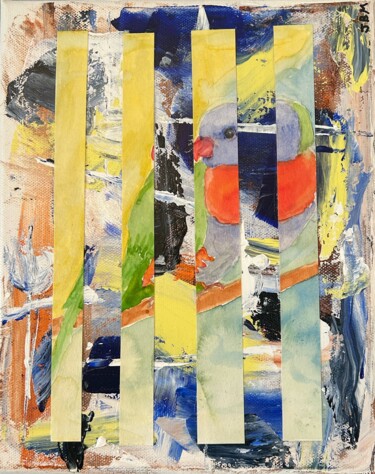 Painting titled "Sydney" by Jill Midthune, Original Artwork, Acrylic Mounted on Wood Stretcher frame