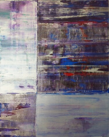 Série reflet - Nocturne Inversé Peinture intitulée "Série reflet - Noct…" par Thierry Wurmser, Œuvre d'art originale, Acrylique Monté sur Châssis en bois