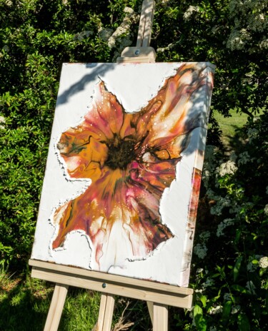 Peinture intitulée "Birth of light/Nais…" par Elena Lazari, Œuvre d'art originale, Acrylique