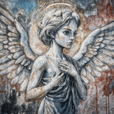 Silent Halo Arts numériques intitulée "Silent Halo" par Infinitwake, Œuvre d'art originale, Travail numérique 2D Monté sur artwork_cat.