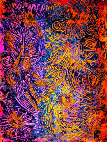 Pintura intitulada "AMOR DE MADRUGADA" por Chachagrafitero, Obras de arte originais, Acrílico