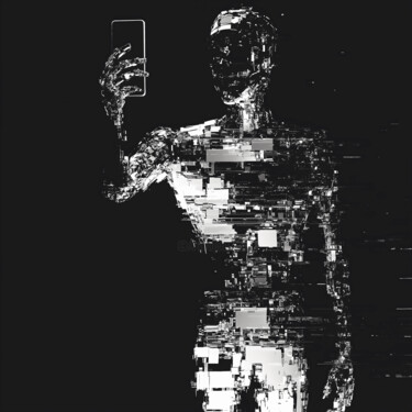 Digital Arts titled "Even the Machine Wa…" by Art Creates Us, Original Artwork, AI generated image