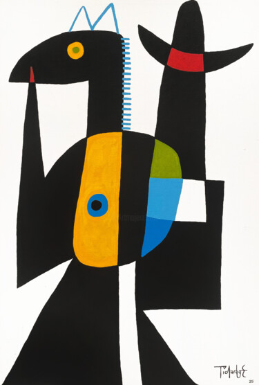Alfil, caballo, torre y rey Pittura intitolato "Alfil, caballo, tor…" da Enrique Pichardo, Opera d'arte originale, Acrilico