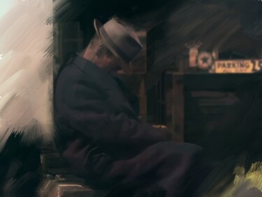 Цифровое искусство под названием "The Sleeper" - Russell Newell, Подлинное произведение искусства, Цифровая живопись