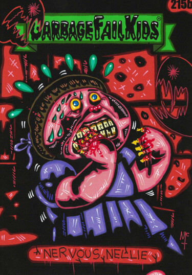GPK NERVOUS NELLIE FAN ART Disegno intitolato "GPK NERVOUS NELLIE…" da Nicholas Price, Opera d'arte originale, Inchiostro
