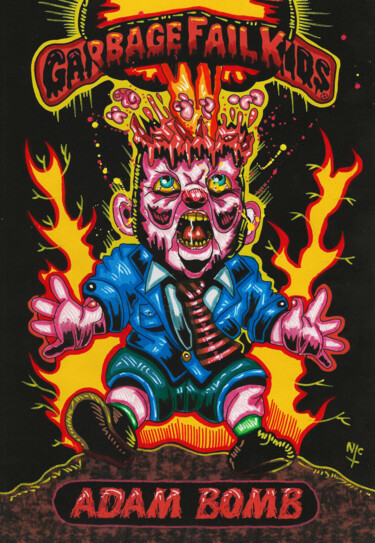 Σχέδιο με τίτλο "GPK ADAM BOMB FAN A…" από Nicholas Price, Αυθεντικά έργα τέχνης, Μελάνι