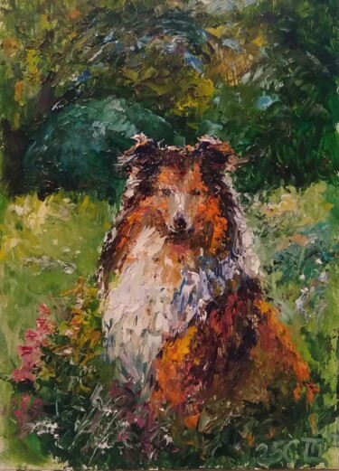 Ζωγραφική με τίτλο "Painting "Scottish…" από Sergiy Tsymbalov, Αυθεντικά έργα τέχνης, Λάδι