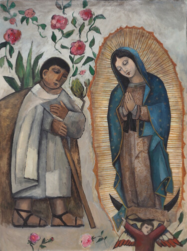 "Juan Diego de Guada…" başlıklı Tablo Henri Fagerolles tarafından, Orijinal sanat, Pigmentler
