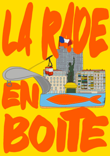 Toulon en boîte 数字艺术 标题为“Toulon en boîte” 由Petitetoulon, 原创艺术品, 数字油画