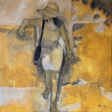 UN ÉTÉ A NYONS Painting titled "UN ÉTÉ A NYONS" by Alain Rouschmeyer, Original Artwork, Oil Mounted on Wood Stretcher frame