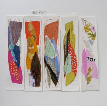 Collages titled "Bel été" by Cécile Morillon, Original Artwork, Collages