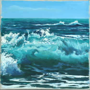 ""che forza" 41x41 c…" başlıklı Tablo Luca Guenzi tarafından, Orijinal sanat, Petrol