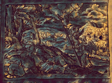New Old Poster VIII Digital Arts titled "New Old Poster VIII" by Christian Envall, Original Artwork, 2D Digital Work