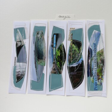 Collages titled "Magie" by Cécile Morillon, Original Artwork, Collages