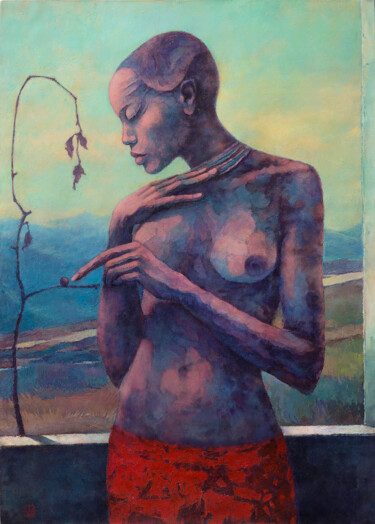 Painting titled "Agneta's morning" by Stas Prokhortsev Stanislav Prokhortsev, Original Artwork, Oil
