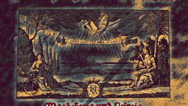 Digital Arts titled "New Old Poster XII" by Christian Envall, Original Artwork, 2D Digital Work