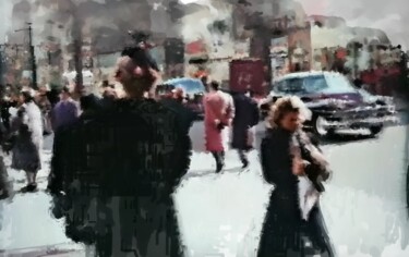 Digital Arts titled "Another Street" by Russell Newell, Original Artwork, 2D Digital Work