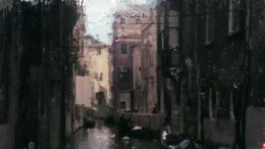 Arte digital titulada "The Canal" por Russell Newell, Obra de arte original, Trabajo Digital 2D