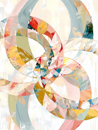 Digital Arts titled "Interwoven Union, A…" by Nadezhda Dvornikova, Original Artwork, Digital Painting Mounted on artwork_cat.