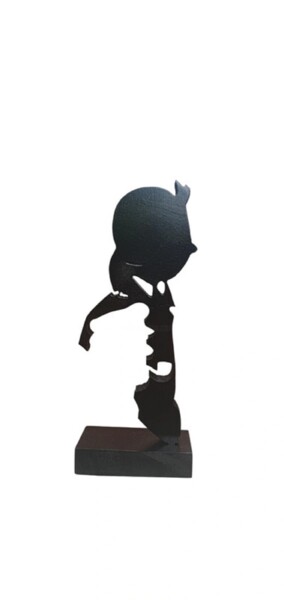 Scultura intitolato "TINTIN ET CAPTAIN H…" da Ravi, Opera d'arte originale, Acrilico