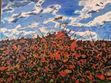 Pittura intitolato "Последний бой" da Pasha, Opera d'arte originale, Acrilico