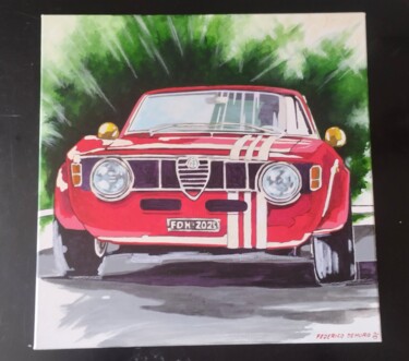 제목이 "Alfa Romeo Giulia G…"인 미술작품 Federico De Muro로, 원작, 아크릴 나무 들것 프레임에 장착됨