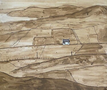Pintura titulada "e-unan" por Frob, Obra de arte original, Acrílico Montado en Bastidor de camilla de madera