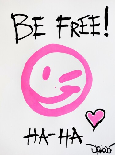绘画 标题为“Be free!” 由Dr. Love, 原创艺术品, 丙烯