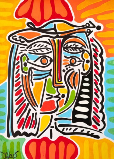 Tribute to Pablo Picasso 绘画 标题为“Tribute to Pablo Pi…” 由Dr. Love, 原创艺术品, 丙烯