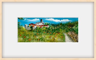 Laroque-des-Albères Pyrénées-Orientales Картина под названием "Laroque-des-Albères…" - Ninoufloral, Подлинное произведение искусства, Акрил