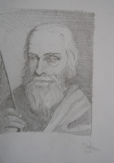 Disegno intitolato "Déssin étude dans l…" da Jean-Marc Quilichini, Opera d'arte originale, Grafite