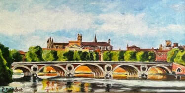 Peinture intitulée "Toulouse" par Pascal Brachet, Œuvre d'art originale, Acrylique