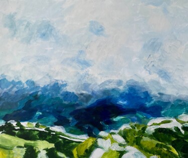 Peinture intitulée "Brume en Sicile" par Pascal Brachet, Œuvre d'art originale, Acrylique