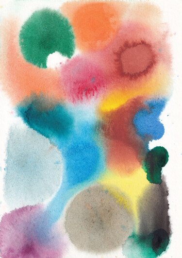 Peinture intitulée "Watercolour #125" par Polina Popova, Œuvre d'art originale, Aquarelle